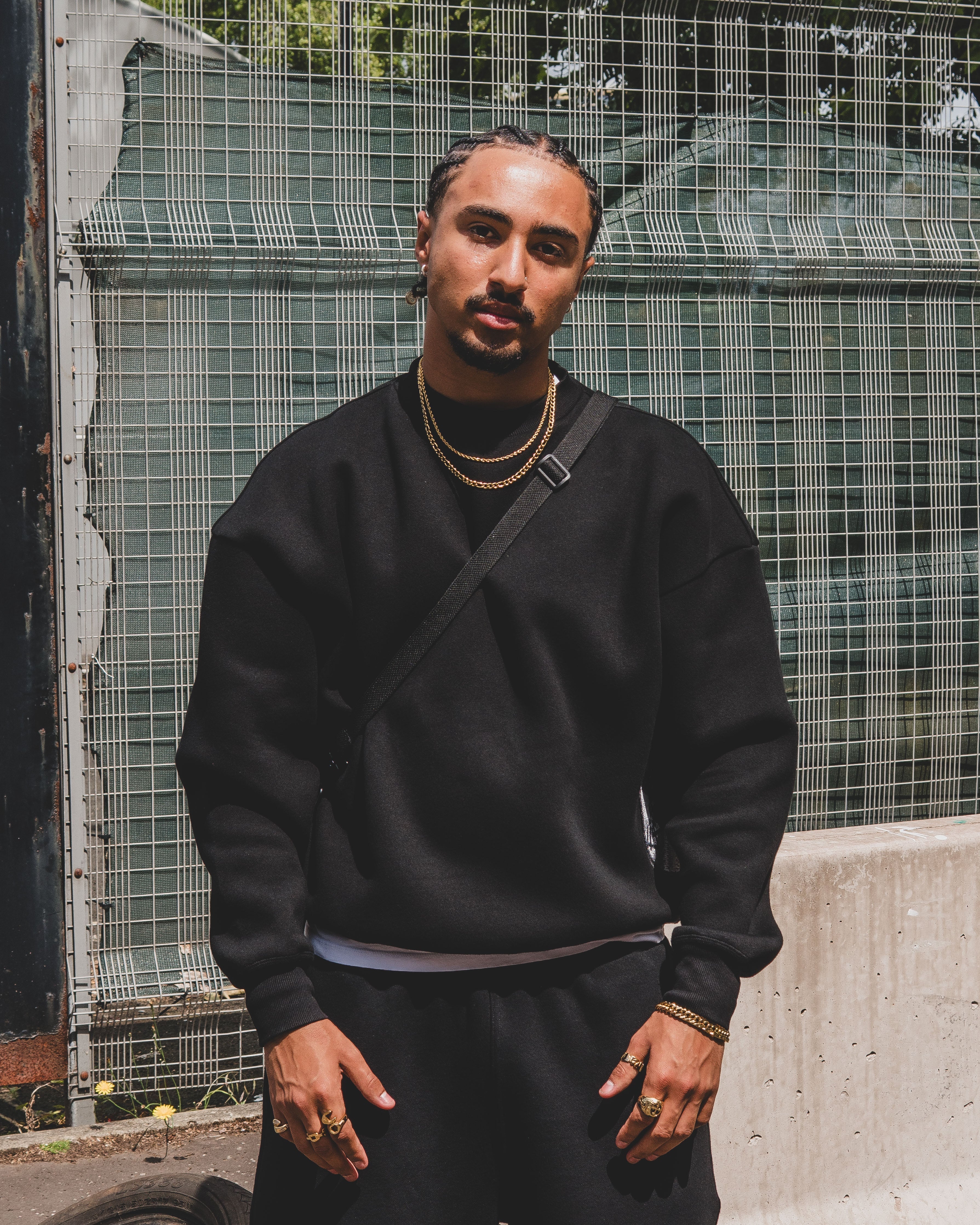 Disc Sweatshirt Black [630GSM]