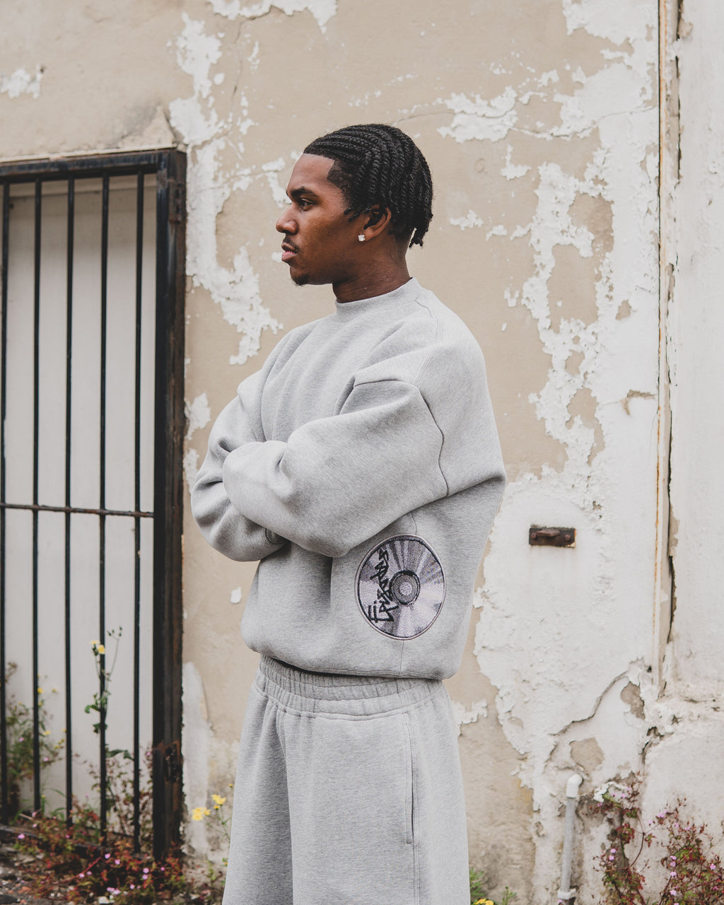 Disc Sweatshirt Grey [630GSM]