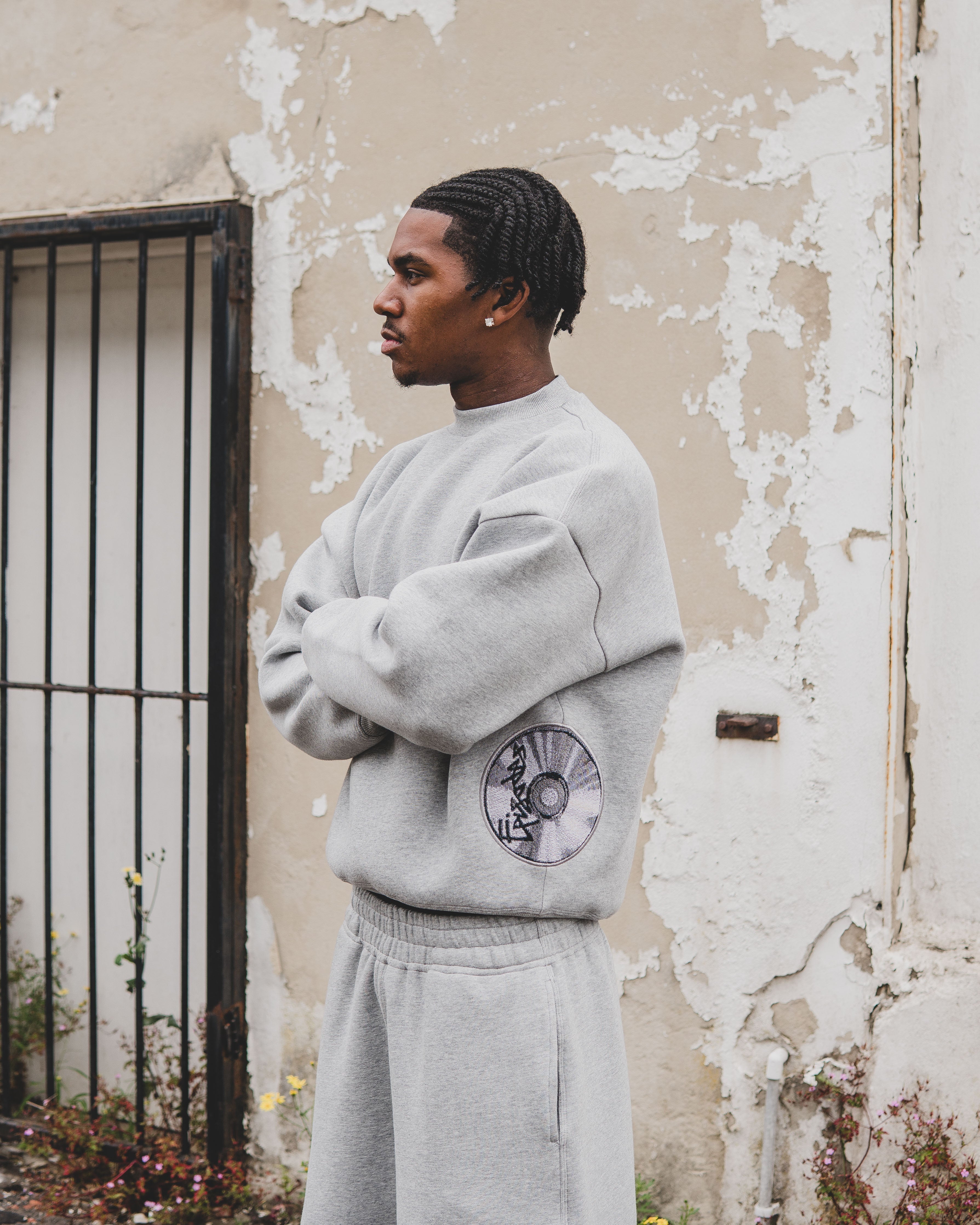 Disc Sweatshirt Grey [630GSM]