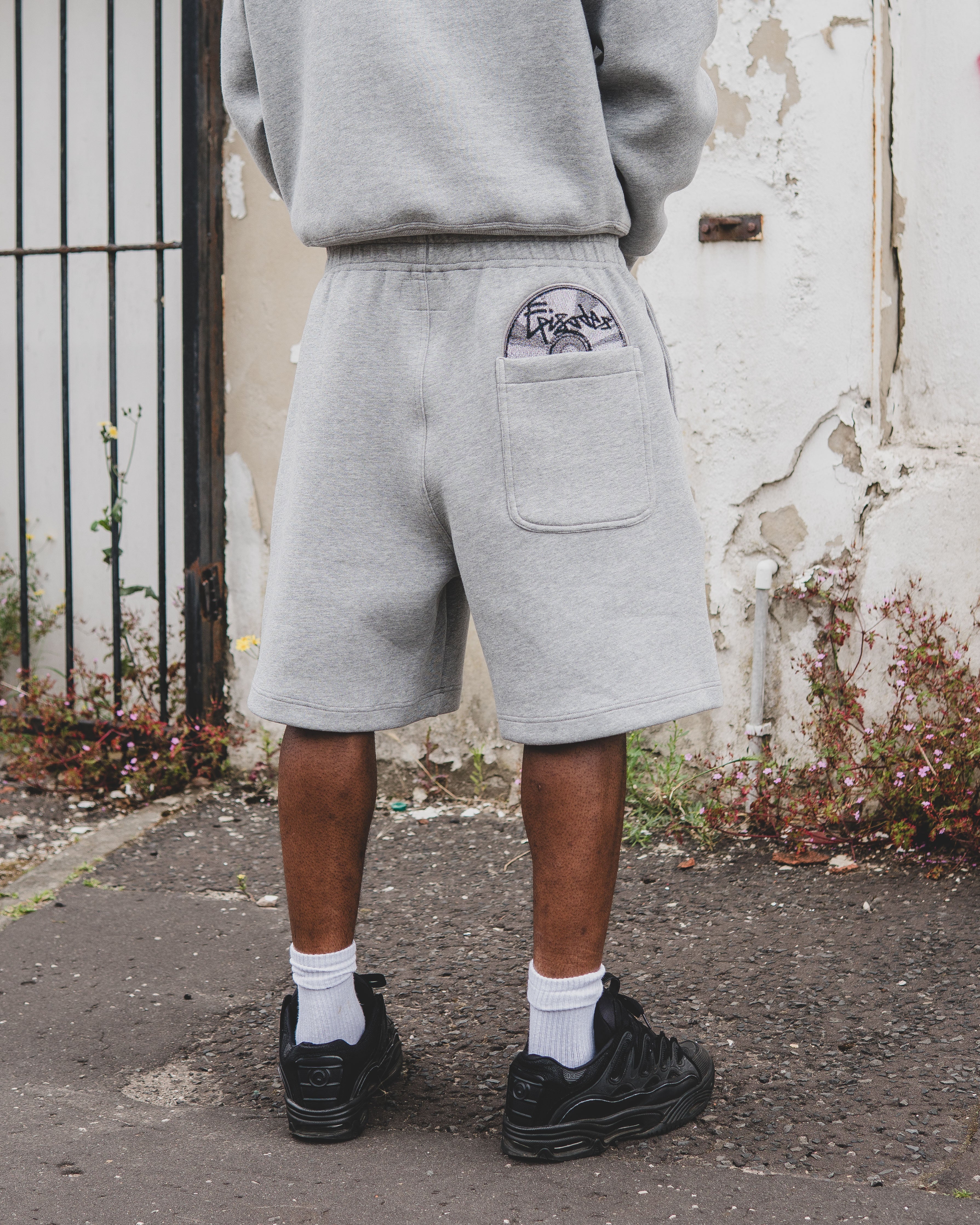 Disc Baggy Shorts Grey [630GSM]