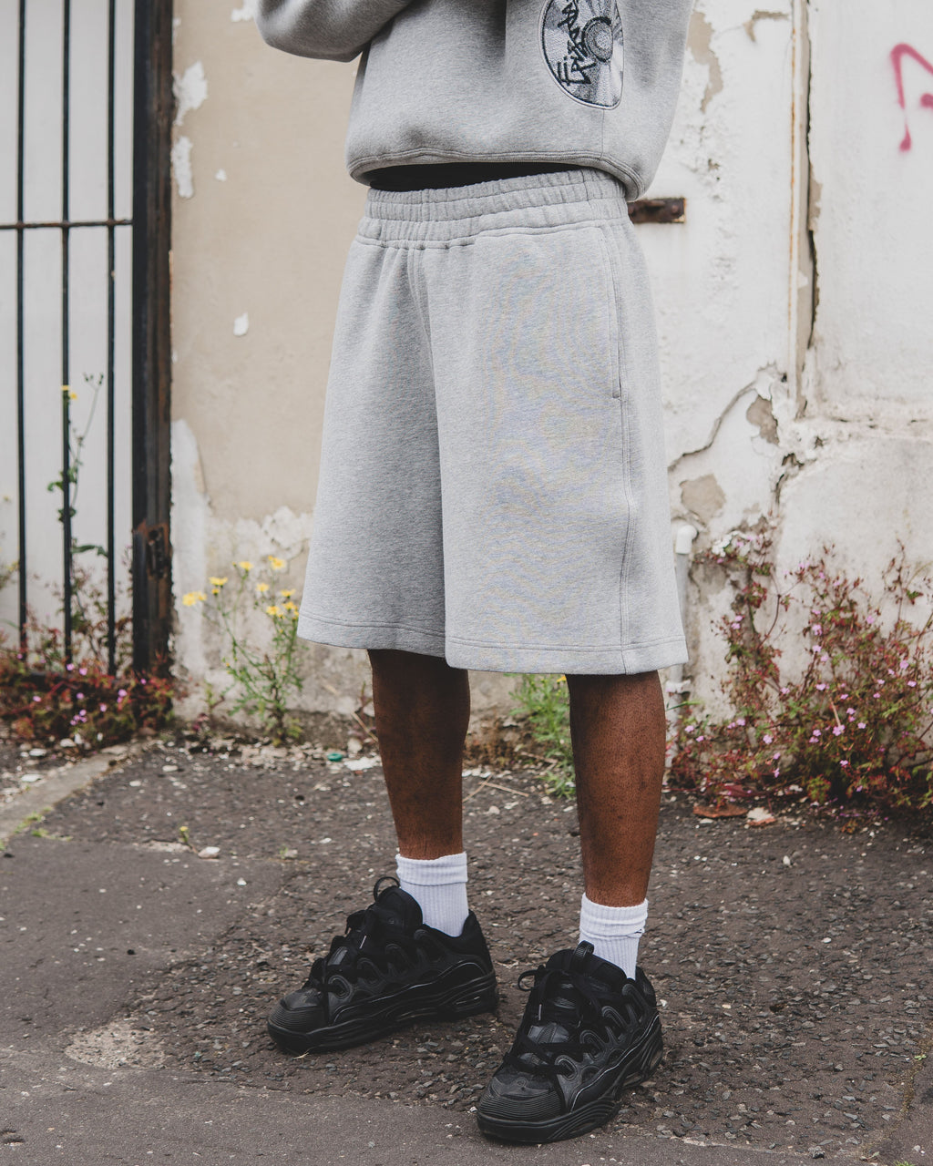 Disc Baggy Shorts Grey [630GSM]