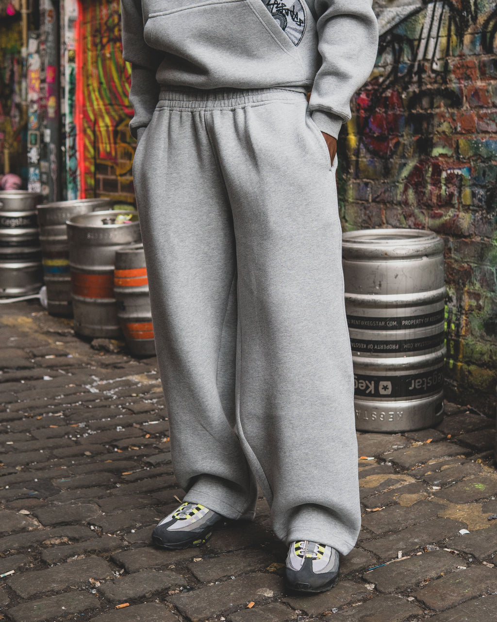 Disc Baggy Joggers Grey [630GSM]
