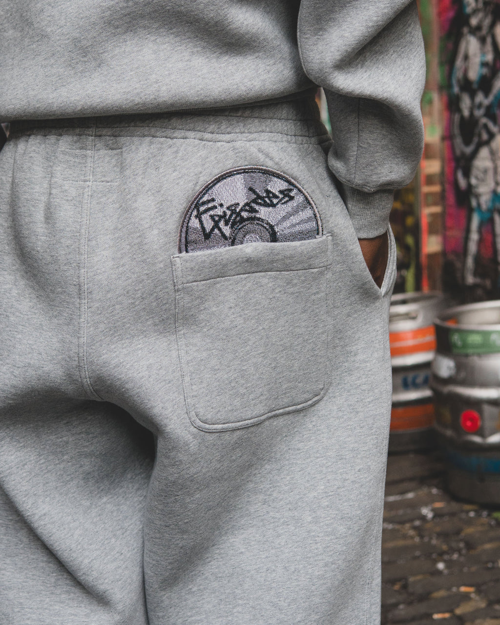 Disc Baggy Joggers Grey [630GSM]