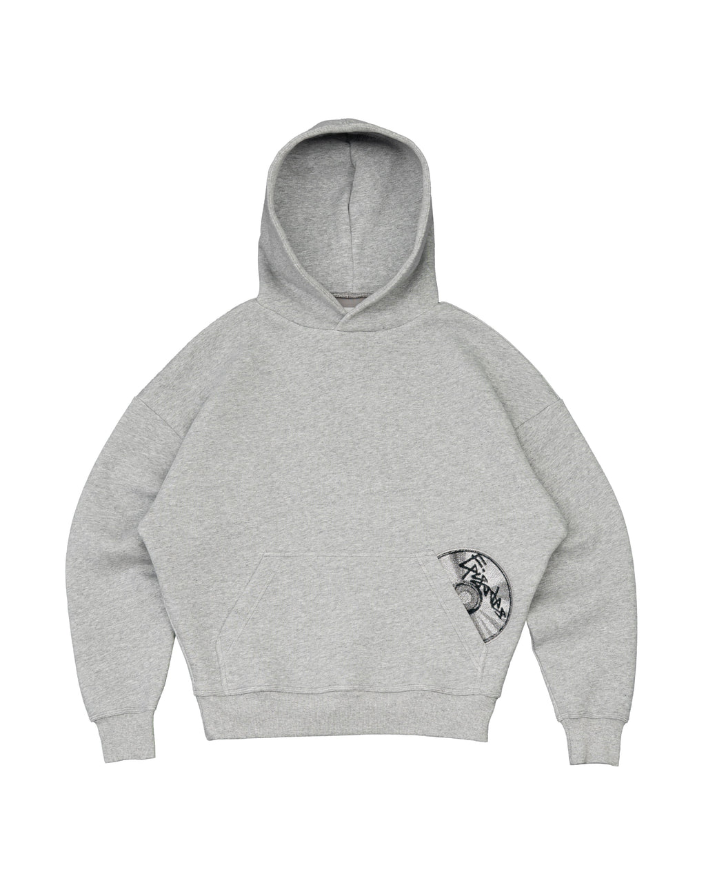 Disc Hoodie Grey [630GSM]