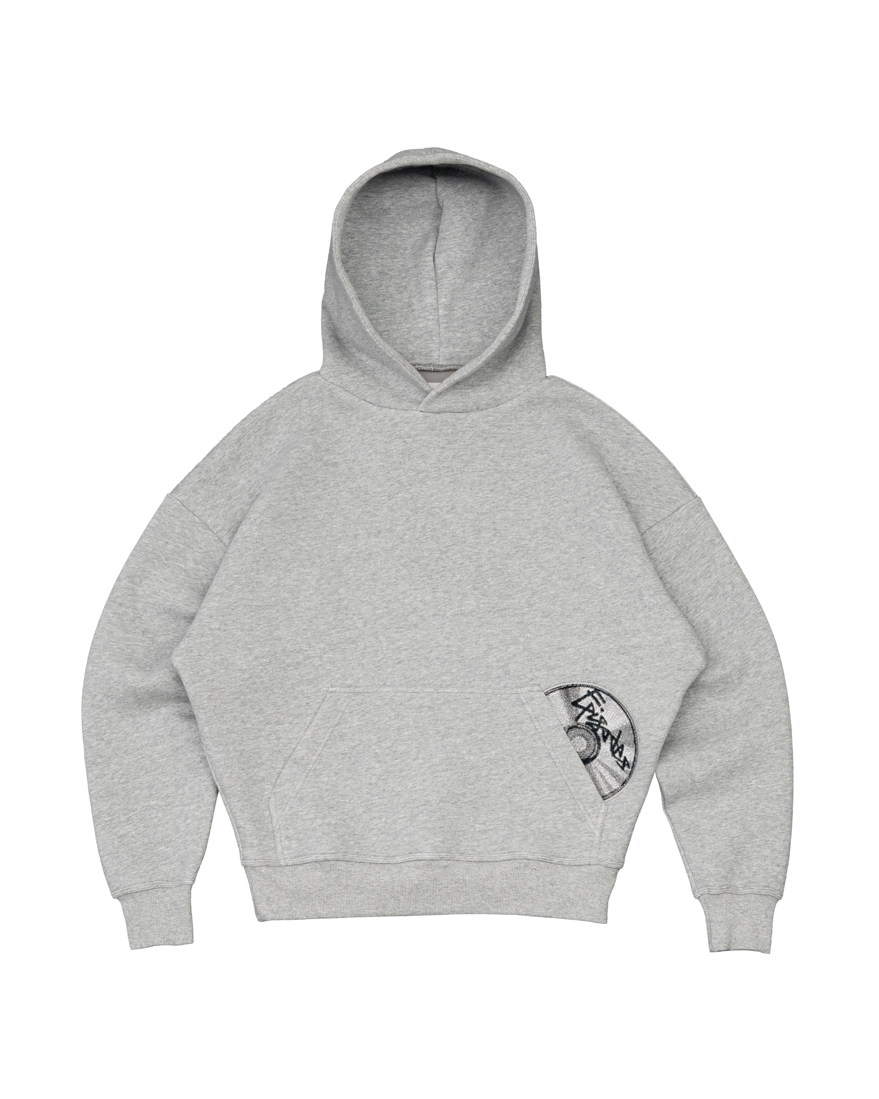 Disc Hoodie Grey [630GSM]
