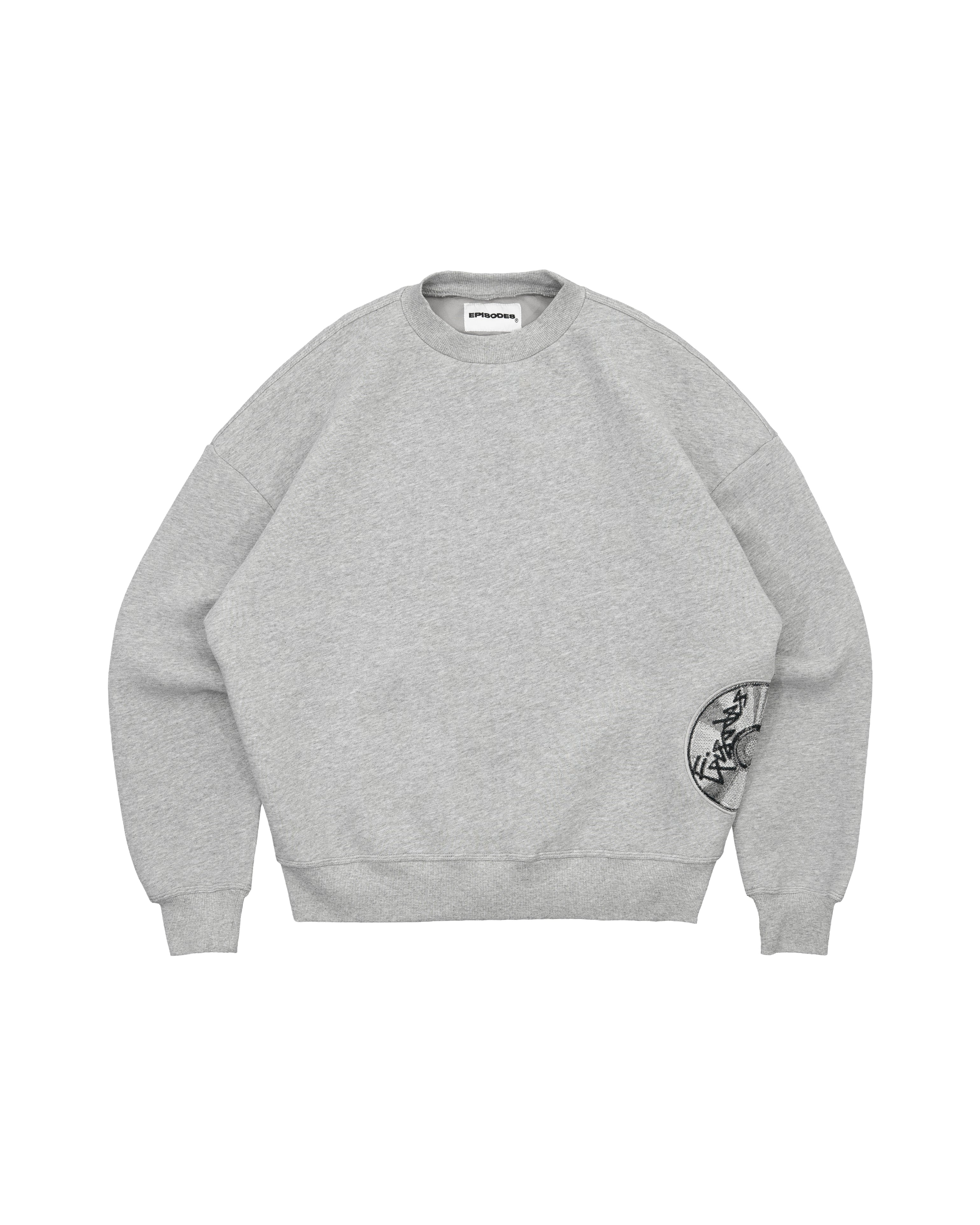 Disc Sweatshirt Grey [630GSM]