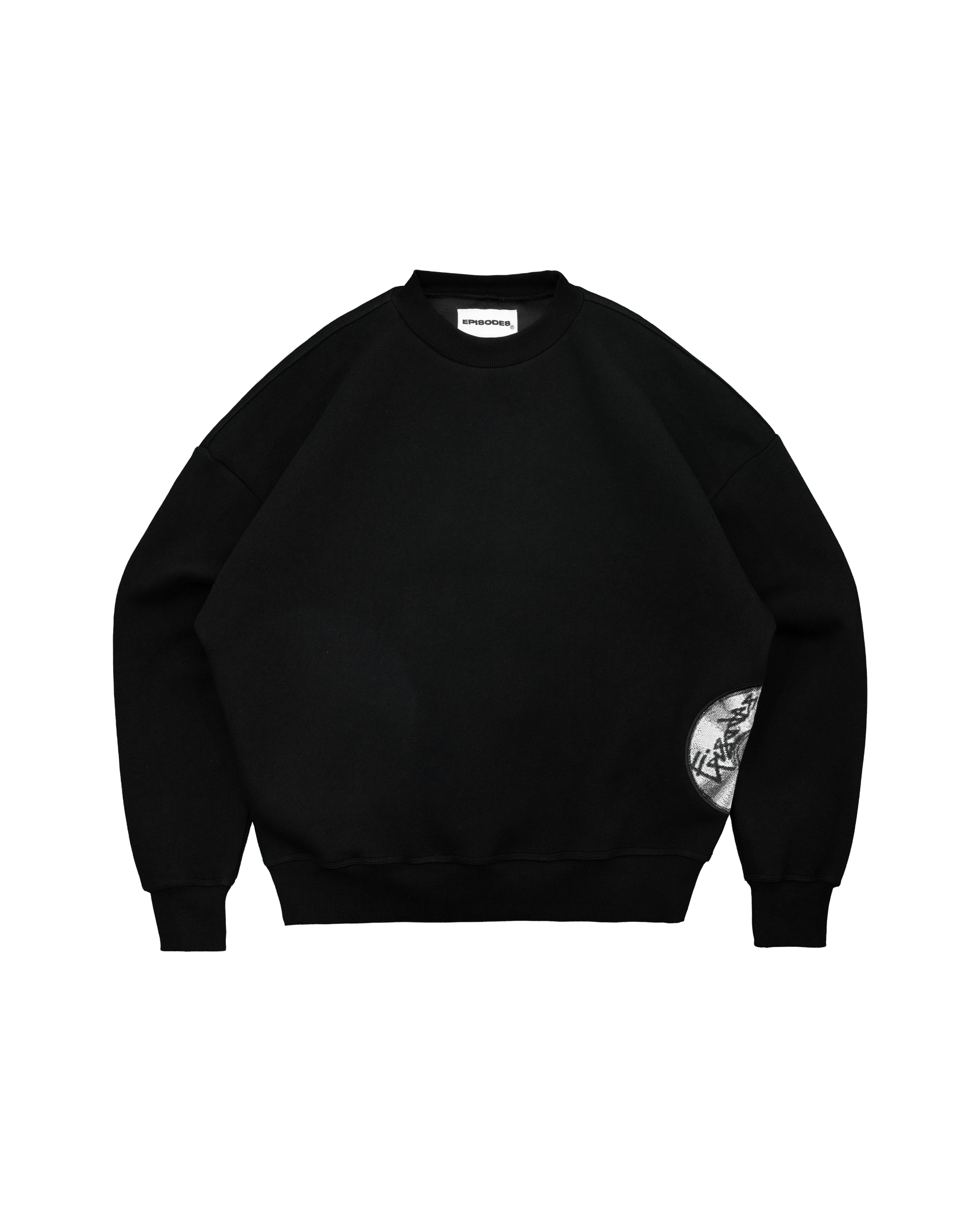 Disc Sweatshirt Black [630GSM]