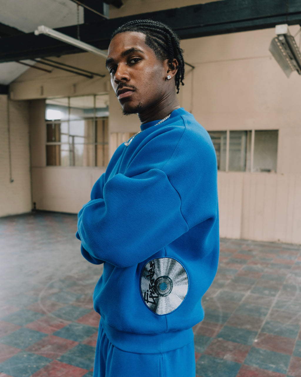 DISC SWEATSHIRT COBALT [630GSM]