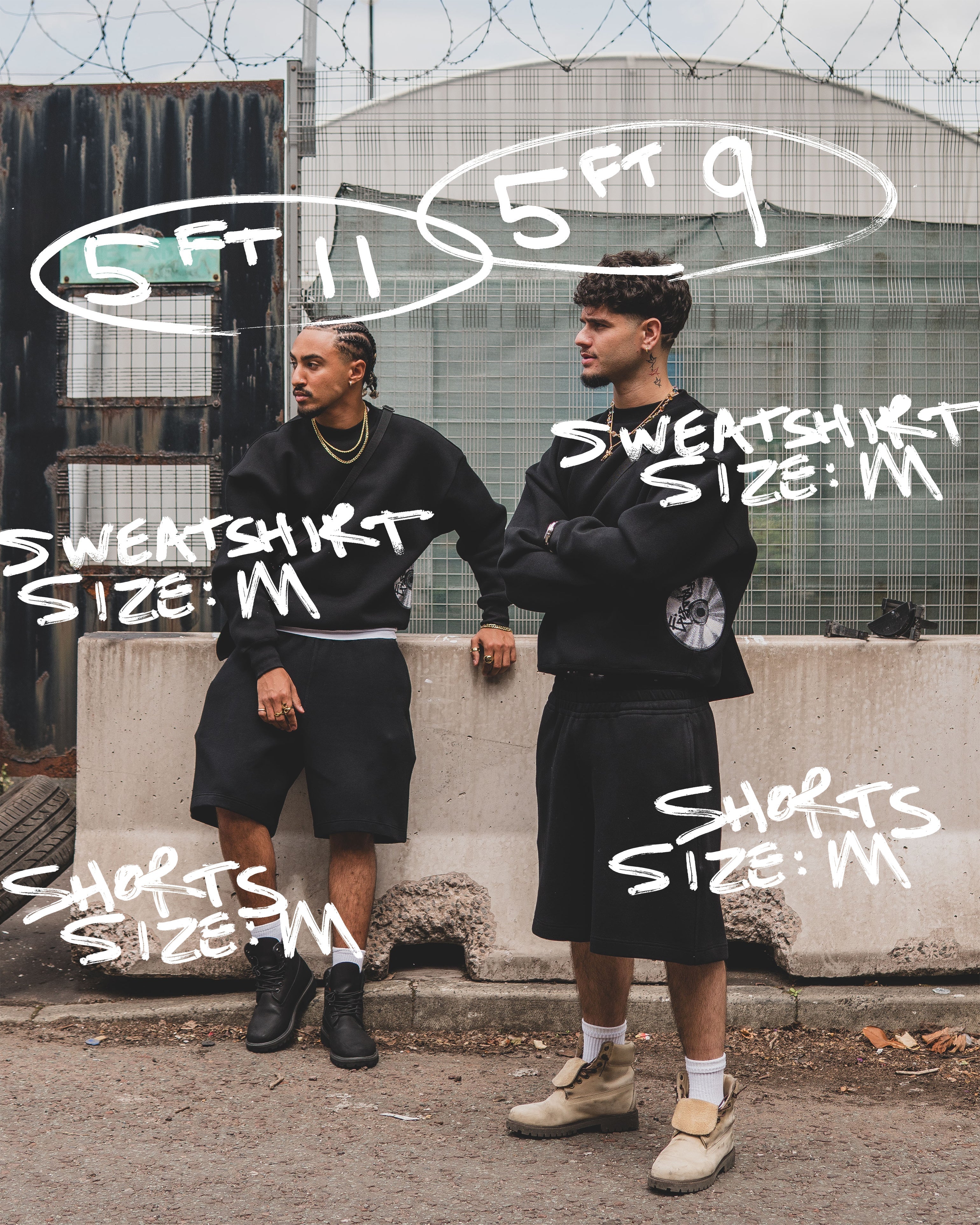 Disc Sweatshirt Black [630GSM]